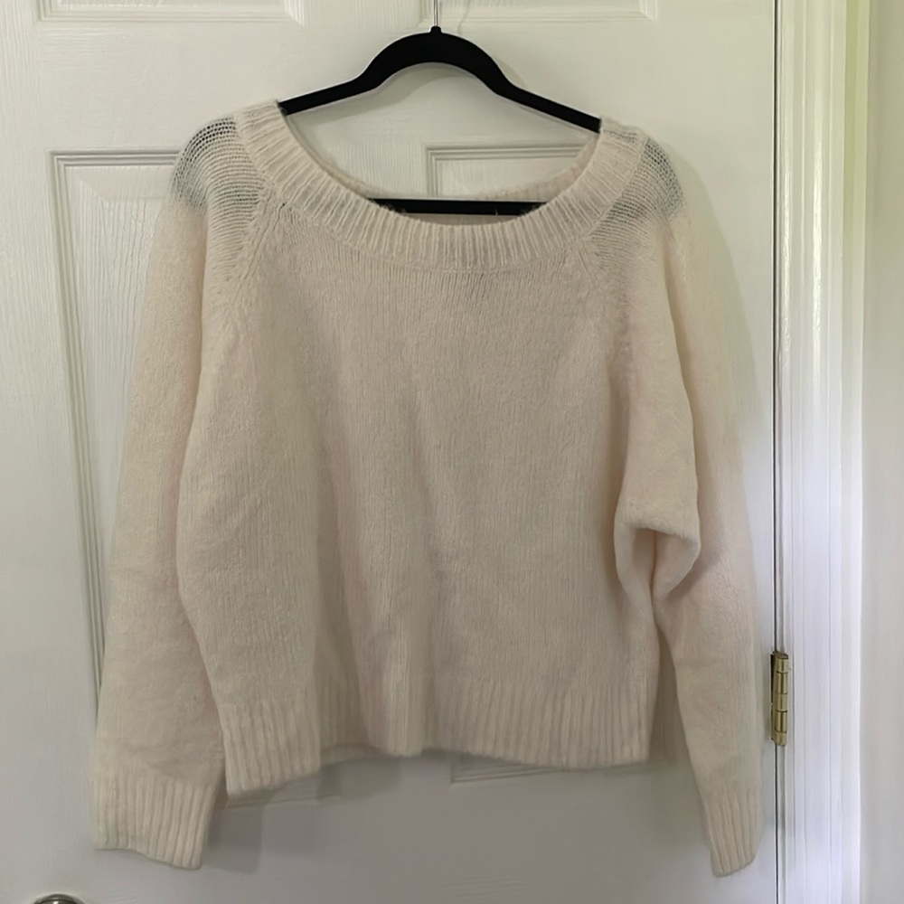 Victoria’s Secret Off the Shoulder Cream Sweater